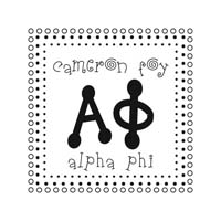 Noteworthy Collections - Custom College Greek Sorority Stampers (Alpha Phi 08) (TNG-APH08)