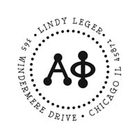 Noteworthy Collections - Custom College Greek Sorority Stampers (Alpha Phi 09) (TNG-APH09)