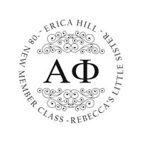 Noteworthy Collections - Custom College Greek Sorority Stampers (Alpha Phi 10) (TNG-APH10)
