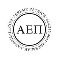 Noteworthy Collections - Custom College Greek Fraternity Stampers (Alpha Epsilon Pi 03) (TNG-API03)