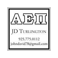 Noteworthy Collections - Custom College Greek Fraternity Stampers (Alpha Epsilon Pi 04) (TNG-API04)