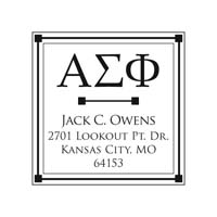Noteworthy Collections - Custom College Greek Fraternity Stampers (Alpha Sigma Phi 02) (TNG-ASP02)