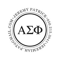 Noteworthy Collections - Custom College Greek Fraternity Stampers (Alpha Sigma Phi 03) (TNG-ASP03)