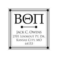 Noteworthy Collections - Custom College Greek Fraternity Stampers (Beta Theta Pi 02) (TNG-BTP02)