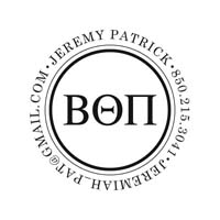 Noteworthy Collections - Custom College Greek Fraternity Stampers (Beta Theta Pi 03) (TNG-BTP03)
