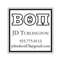 Noteworthy Collections - Custom College Greek Fraternity Stampers (Beta Theta Pi 04) (TNG-BTP04)