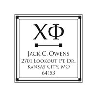 Noteworthy Collections - Custom College Greek Fraternity Stampers (Chi Phi 02) (TNG-CPH02)