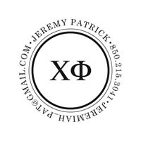 Noteworthy Collections - Custom College Greek Fraternity Stampers (Chi Phi 03) (TNG-CPH03)
