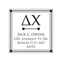 Noteworthy Collections - Custom College Greek Fraternity Stampers (Delta Chi 02) (TNG-DC02)