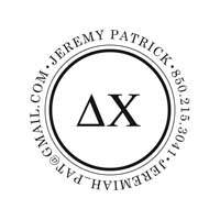 Noteworthy Collections - Custom College Greek Fraternity Stampers (Delta Chi 03) (TNG-DC03)