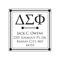 Noteworthy Collections - Custom College Greek Fraternity Stampers (Delta Sigma Phi 02) (TNG-DSP02)