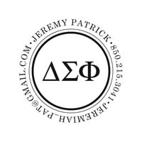 Noteworthy Collections - Custom College Greek Fraternity Stampers (Delta Sigma Phi 03) (TNG-DSP03)