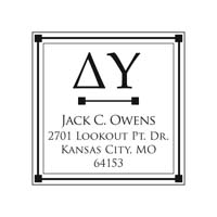 Noteworthy Collections - Custom College Greek Fraternity Stampers (Delta Upsilon 02) (TNG-DU02)