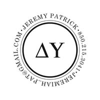 Noteworthy Collections - Custom College Greek Fraternity Stampers (Delta Upsilon 03) (TNG-DU03)