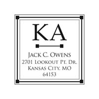 Noteworthy Collections - Custom College Greek Fraternity Stampers (Kappa Alpha 02) (TNG-KA02)