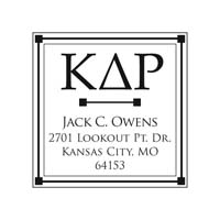 Noteworthy Collections - Custom College Greek Fraternity Stampers (Kappa Delta Rho 02) (TNG-KDR02)
