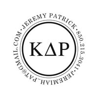 Noteworthy Collections - Custom College Greek Fraternity Stampers (Kappa Delta Rho 03) (TNG-KDR03)