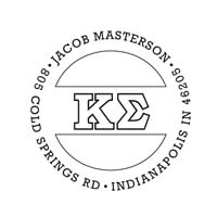 Noteworthy Collections - Custom College Greek Fraternity Stampers (Kappa Sigma 01) (TNG-KS01)