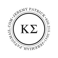 Noteworthy Collections - Custom College Greek Fraternity Stampers (Kappa Sigma 03) (TNG-KS03)
