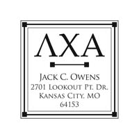 Noteworthy Collections - Custom College Greek Fraternity Stampers (Lambda Chi Alpha 02) (TNG-LCA02)