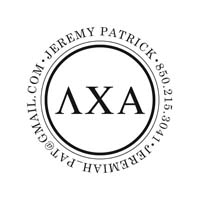 Noteworthy Collections - Custom College Greek Fraternity Stampers (Lambda Chi Alpha 03) (TNG-LCA03)