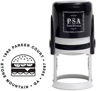 Custom Everyday Address Stamper by PSA Essentials (Cheeseburger)