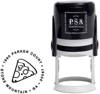 Custom Everyday Address Stamper by PSA Essentials (Pizza)