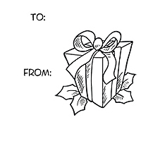 PSA Essentials - Custom Holiday Stamper (Gift Tag)