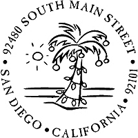 PSA Essentials - Custom Holiday Stamper (Palm Tree)