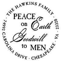 PSA Essentials - Custom Holiday Stamper (Peace)