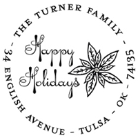 PSA Essentials - Custom Holiday Stamper (Poinsettia)