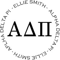 PSA Essentials - Logo Self-Inking Sorority Stamper (Alpha Delta Pi)
