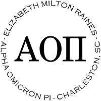 PSA Essentials - Logo Self-Inking Sorority Stamper (Alpha Omicron Pi)