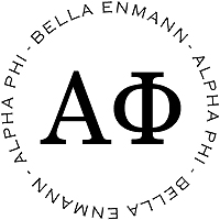 PSA Essentials - Logo Self-Inking Sorority Stamper (Alpha Phi)