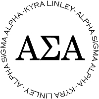 PSA Essentials - Logo Self-Inking Sorority Stamper (Alpha Sigma Alpha)