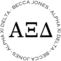 PSA Essentials - Logo Self-Inking Sorority Stamper (Alpha Xi Delta)