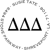 PSA Essentials - Logo Self-Inking Sorority Stamper (Delta Delta Delta)