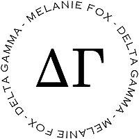PSA Essentials - Logo Self-Inking Sorority Stamper (Delta Gamma)