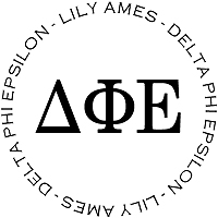 PSA Essentials - Logo Self-Inking Sorority Stamper (Delta Phi Epsilon)