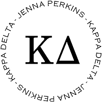 PSA Essentials - Logo Self-Inking Sorority Stamper (Kappa Delta)