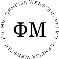 PSA Essentials - Logo Self-Inking Sorority Stamper (Phi Mu)