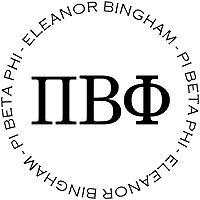 PSA Essentials - Logo Self-Inking Sorority Stamper (Pi Beta Phi)