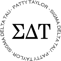 PSA Essentials - Logo Self-Inking Sorority Stamper (Sigma Delta Tau)