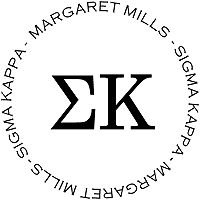 PSA Essentials - Logo Self-Inking Sorority Stamper (Sigma Kappa)