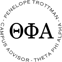 PSA Essentials - Logo Self-Inking Sorority Stamper (Theta Phi Alpha)
