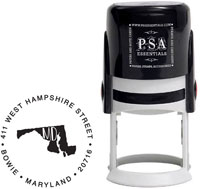 Maryland Custom State Address Stamper by PSA Essentials