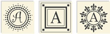 Three Designing Women - Changeables Monogram Sets (Letter A)