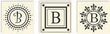 Three Designing Women - Changeables Monogram Sets (Letter B)