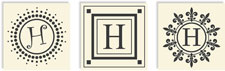 Three Designing Women - Changeables Monogram Sets (Letter H)