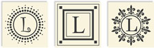 Three Designing Women - Changeables Monogram Sets (Letter L)